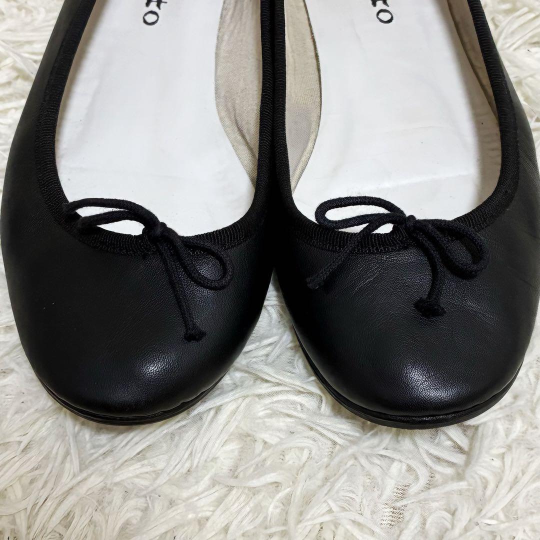 レペット バレエシューズ 39 本革 フラット リボン 黒