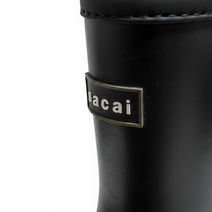 25AW Sacai Rubber Boots レインブーツ XLブラック