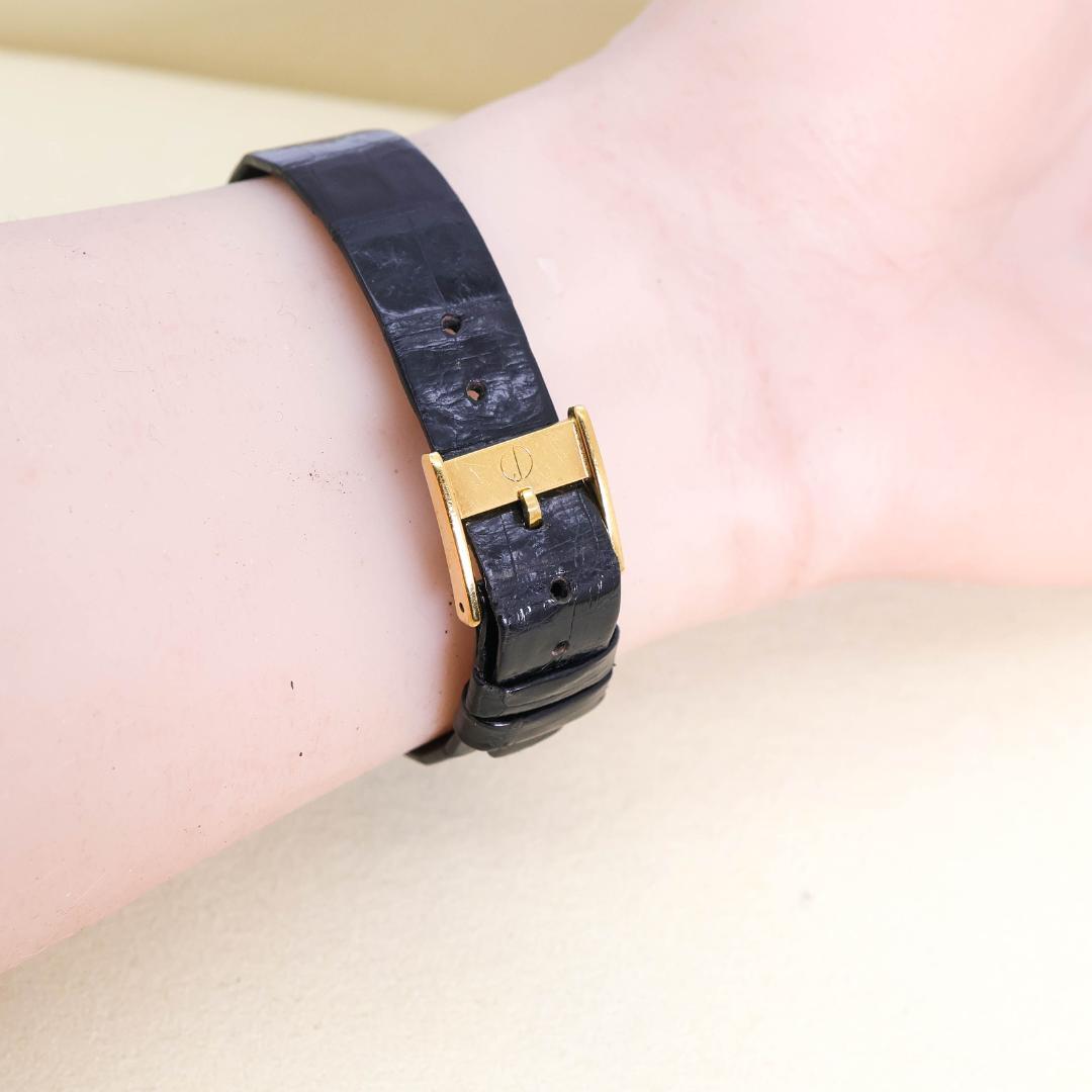 稼働 dunhill 腕時計 ローマン レディース ホワイト 純正ベルト2867