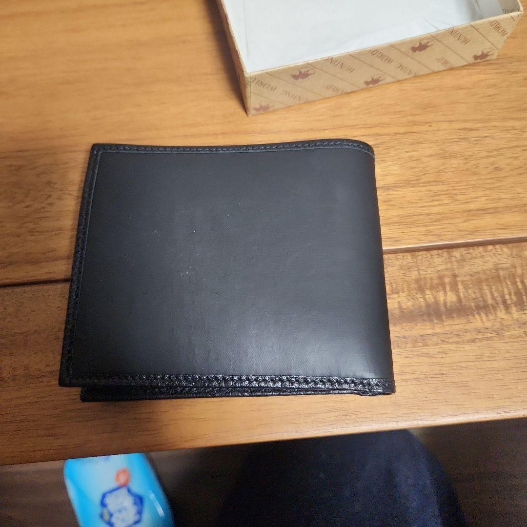 HUNTING WORLD ART-0510 ブラック二つ折り財布