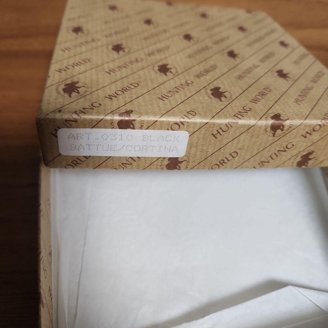 HUNTING WORLD ART-0510 ブラック二つ折り財布