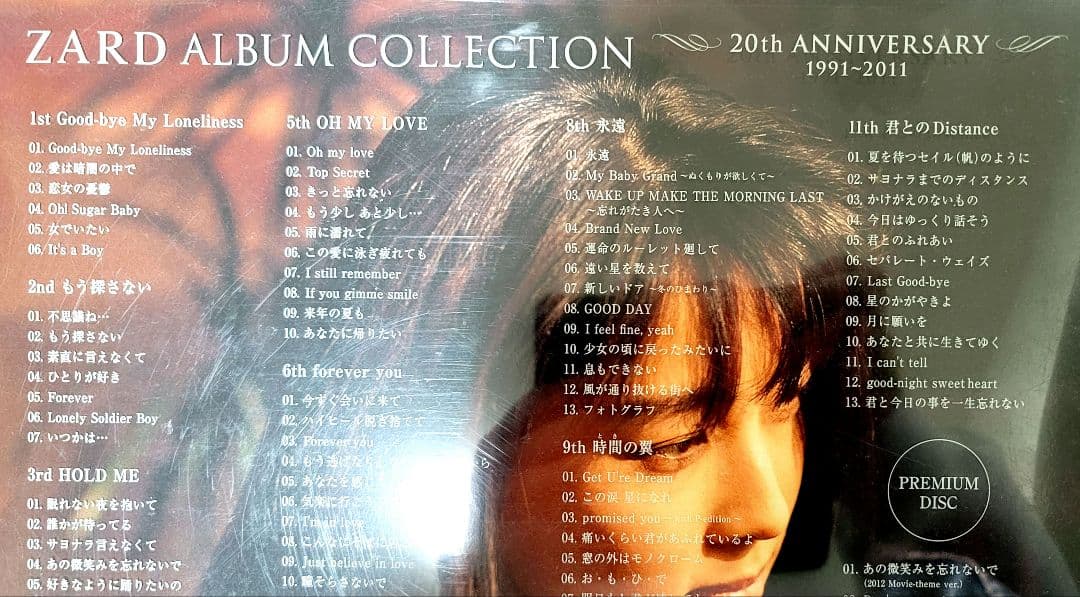 ZARD ALBUM COLLECTION 20th ANNIVERSARY中古