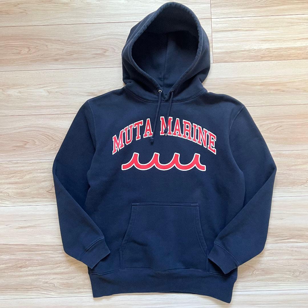 muta MARINE ムータマリン　スウェット　パーカー　裏起毛　メンズ　ロゴ
