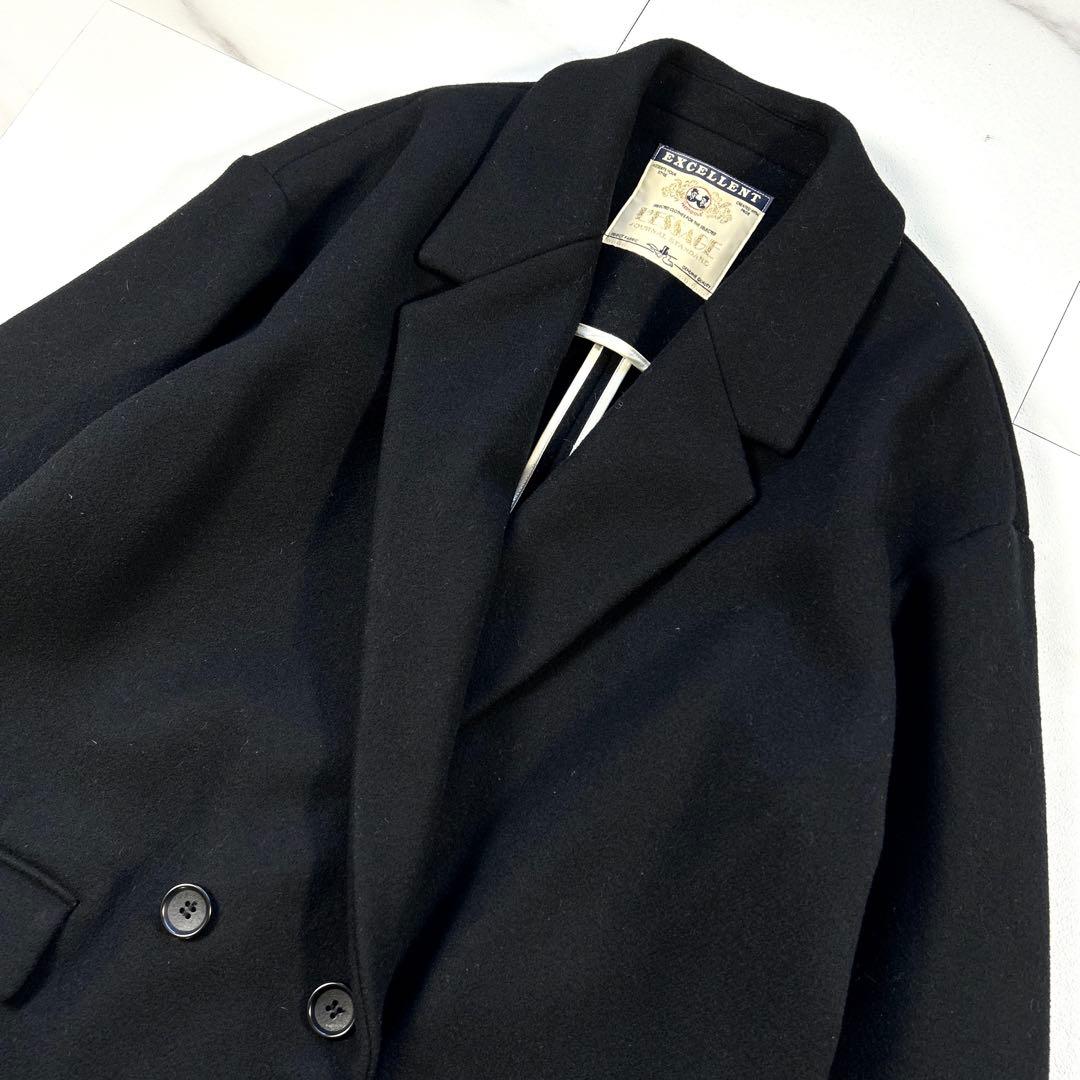 上質 定価4.4万 メルトン コクーン チェスターコートジャーナルスタンダード