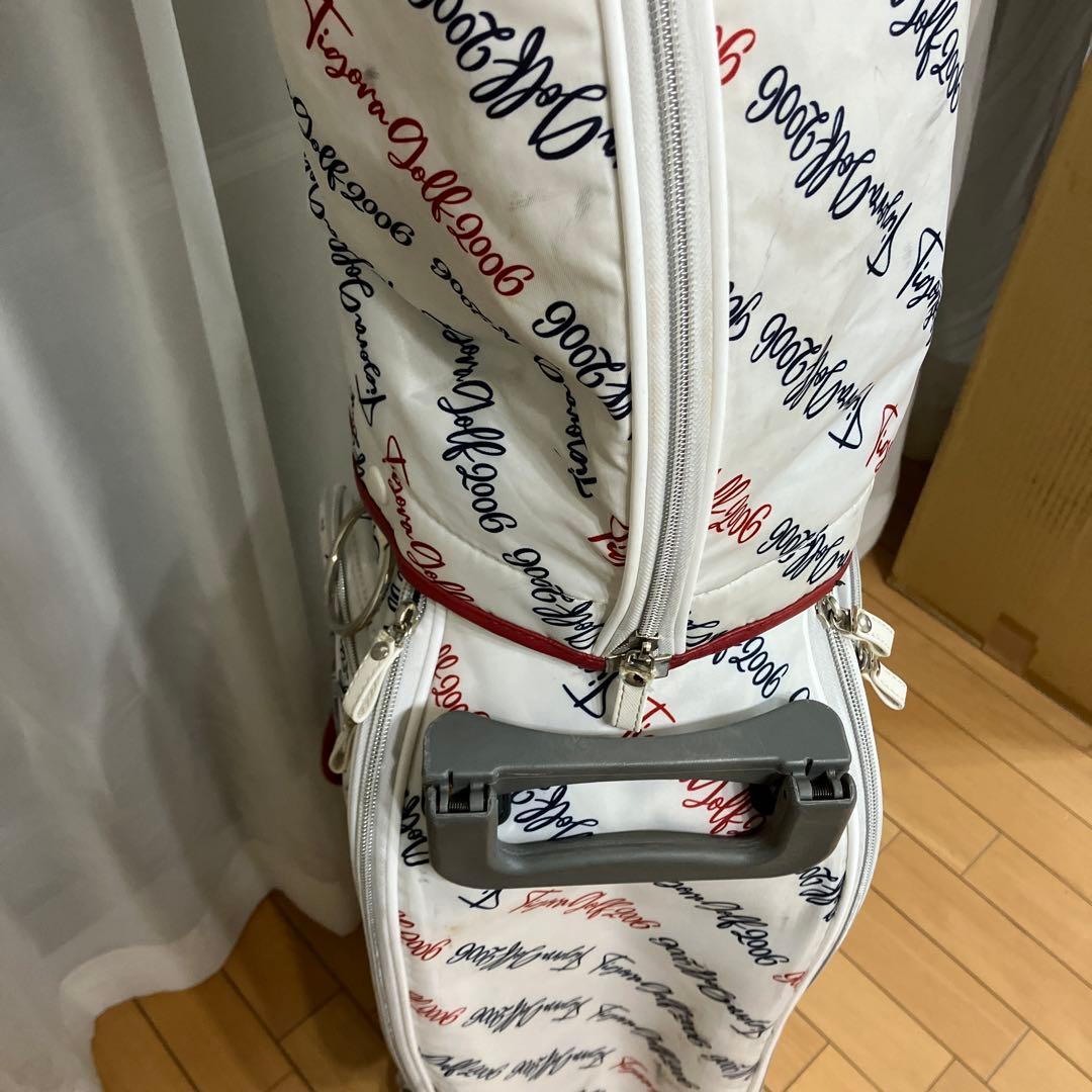 ティゴラ　TIGORA ホワイト ゴルフキャディバッグ キャスター付き