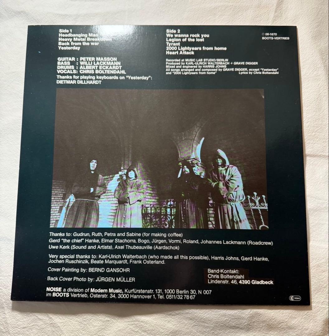 Grave Digger「Heavy l Breakdown」LP