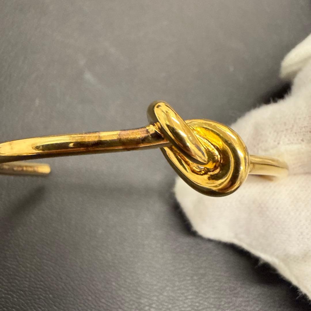 CELINE ゴールド ノットデザインバングル