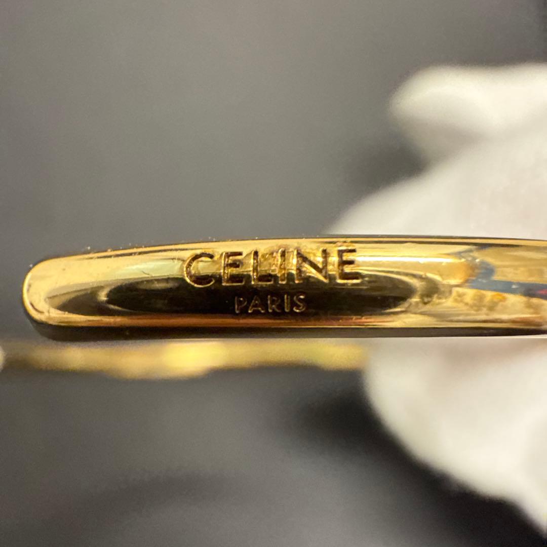 CELINE ゴールド ノットデザインバングル