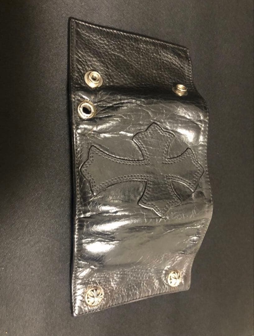 M*.様 Chrome Hearts クロスパッチ3フォールドウォレット