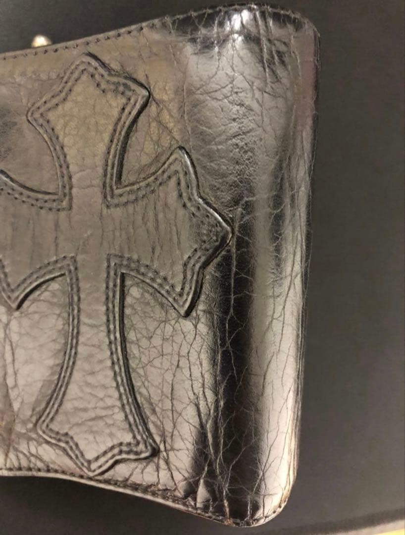 M*.様 Chrome Hearts クロスパッチ3フォールドウォレット