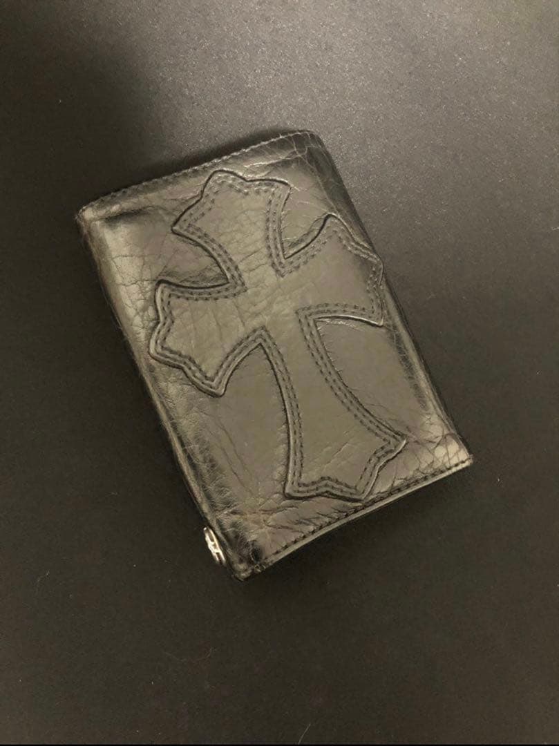 M*.様 Chrome Hearts クロスパッチ3フォールドウォレット
