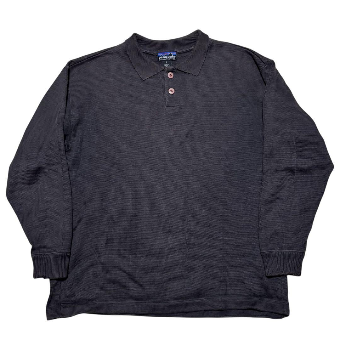 patagonia コットンニットポロ　ブラウン　S usa製 90s