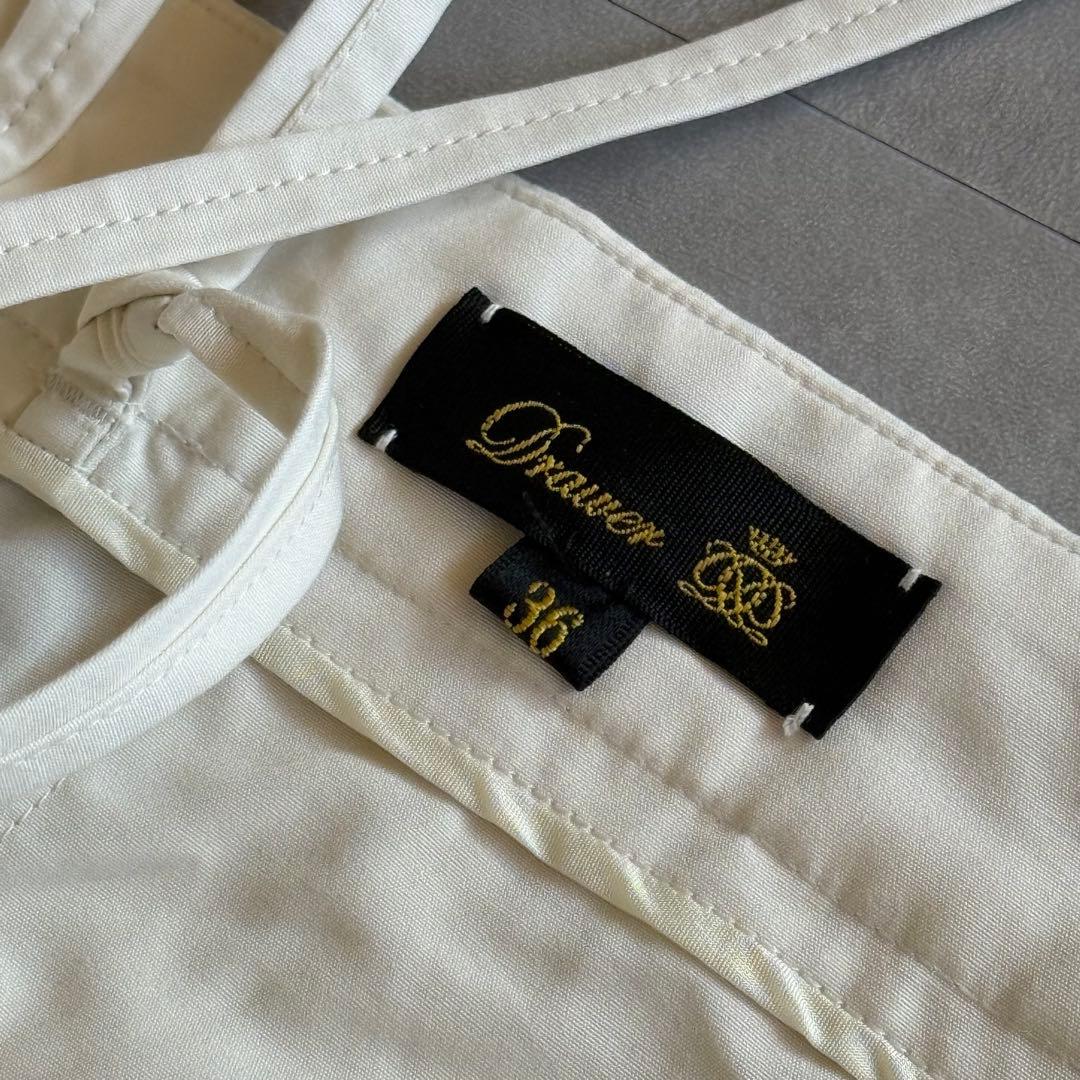 【美品✨】Drawer ワイドボトムサロペット オールインワン 白