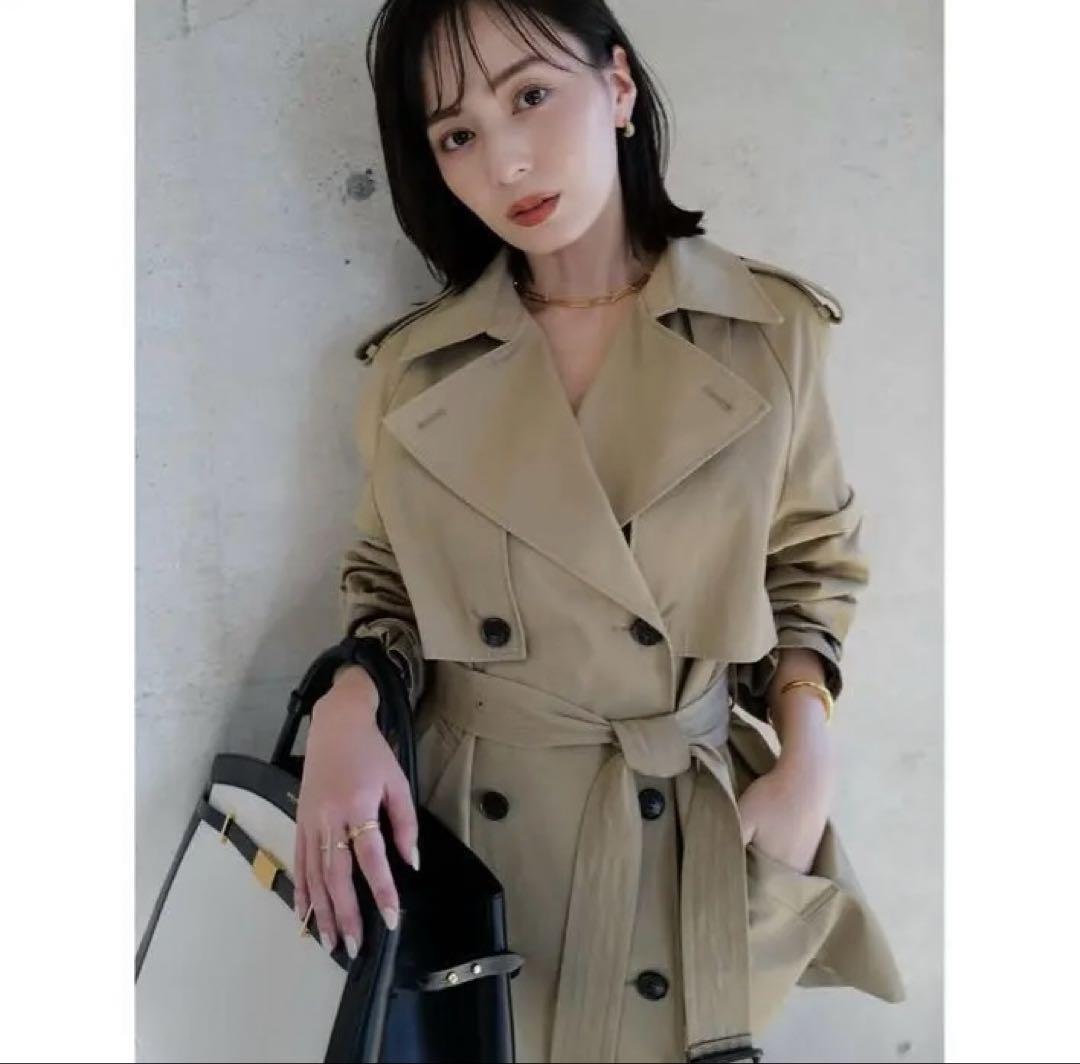 anuans ハーフオーバートレンチコート 限定品