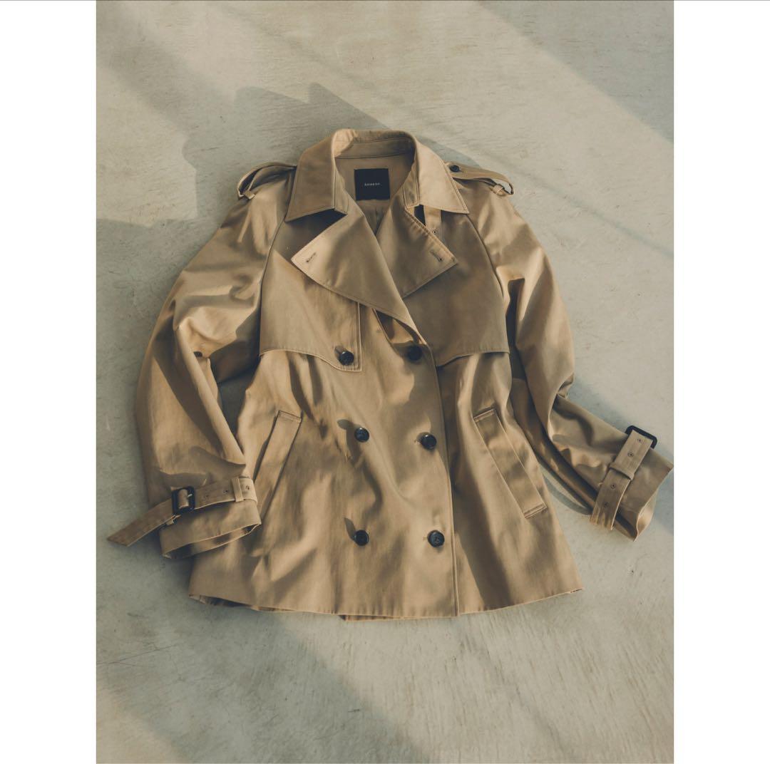 anuans ハーフオーバートレンチコート 限定品