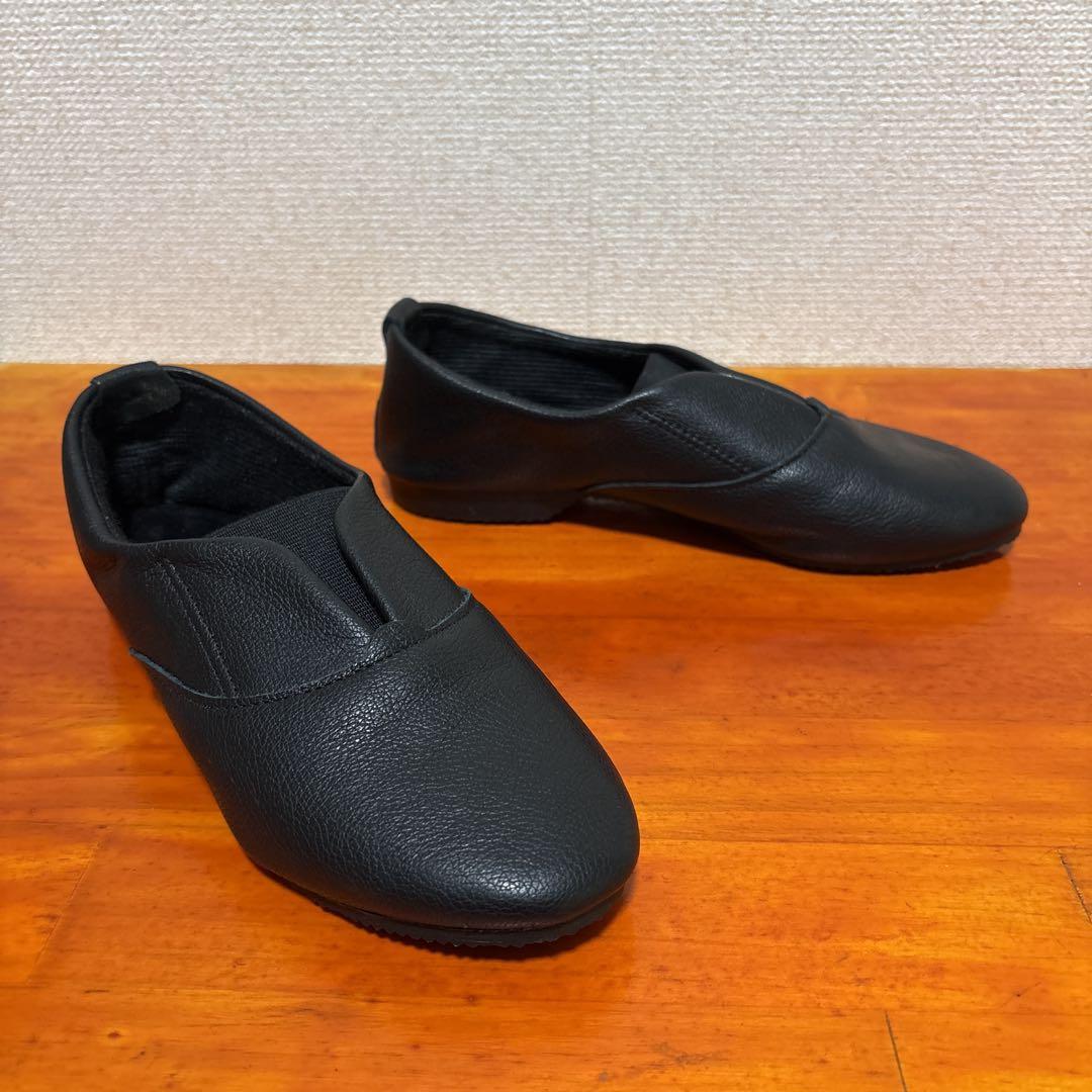 ❀美品 クラウン ジャズ レザー 4 黒 ブラック 23cm