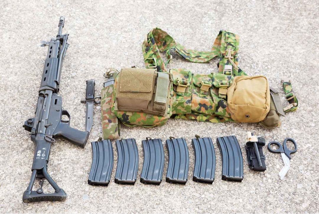 戦闘装着帯、水陸一般用 陸上自衛隊 チェストリグ タクティカルベスト　レプリカ