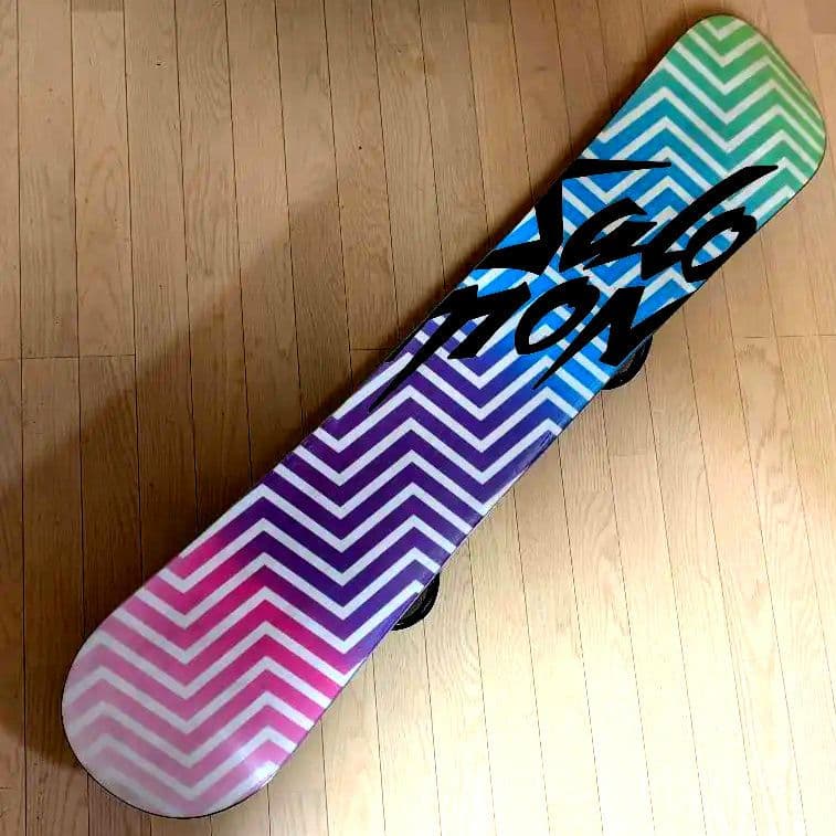 サロモン スノーボード バインディング 2点セット 144cm デッキパット付き