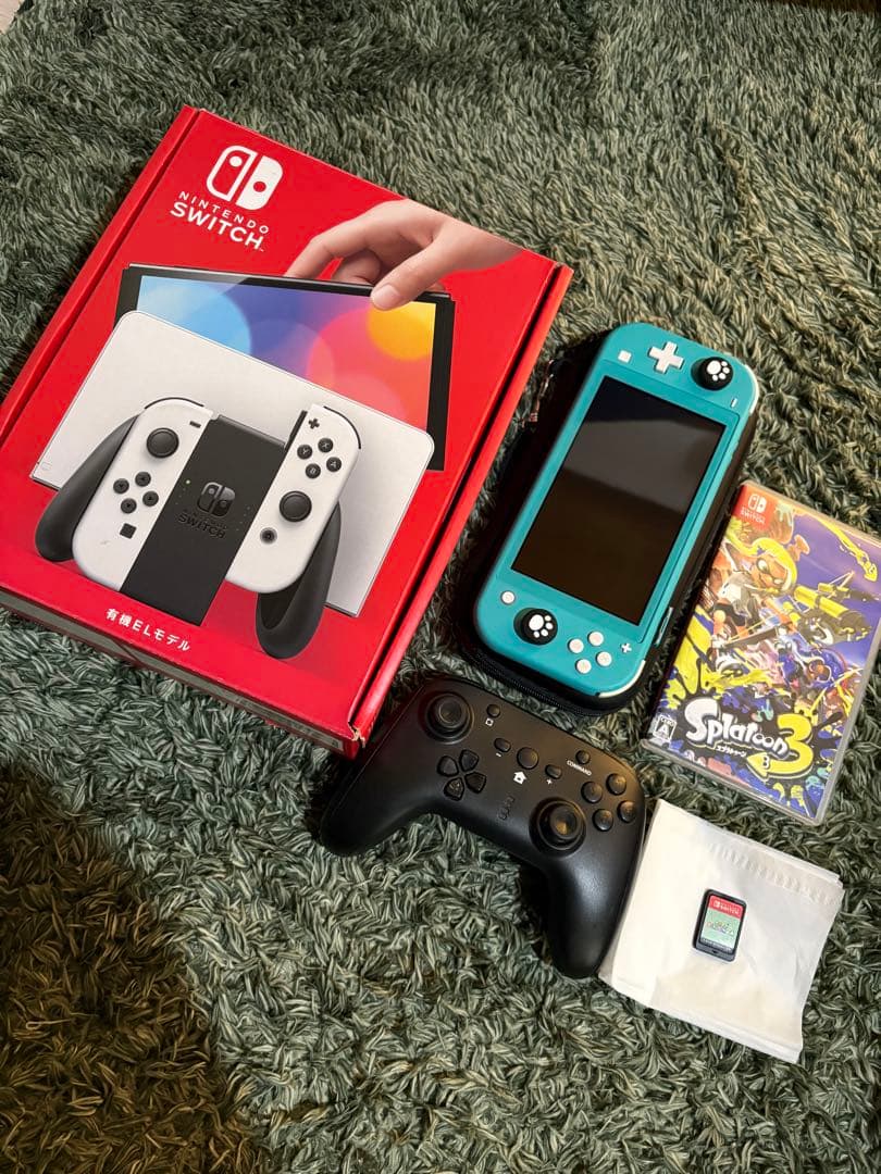 Nintendo Switch Lite ターコイズ Splatoon3 白