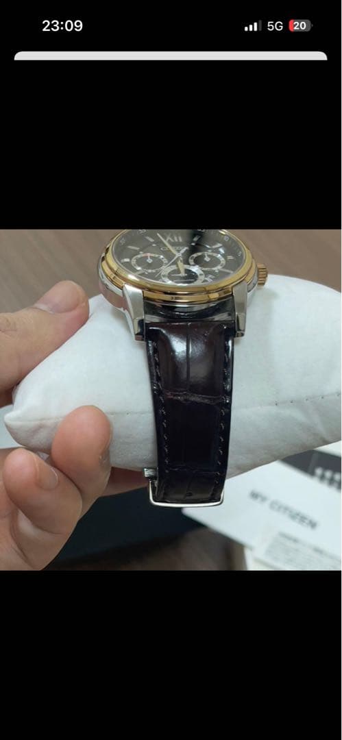 Citizen クォーツ 腕時計 ブラック/ゴールド