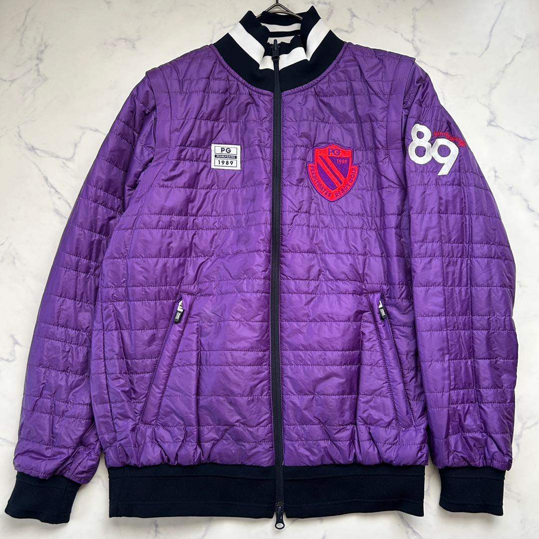 美品 パーリーゲイツ 4ウェイ ブルゾン リバーシブル カタログ掲載商品 ロゴ