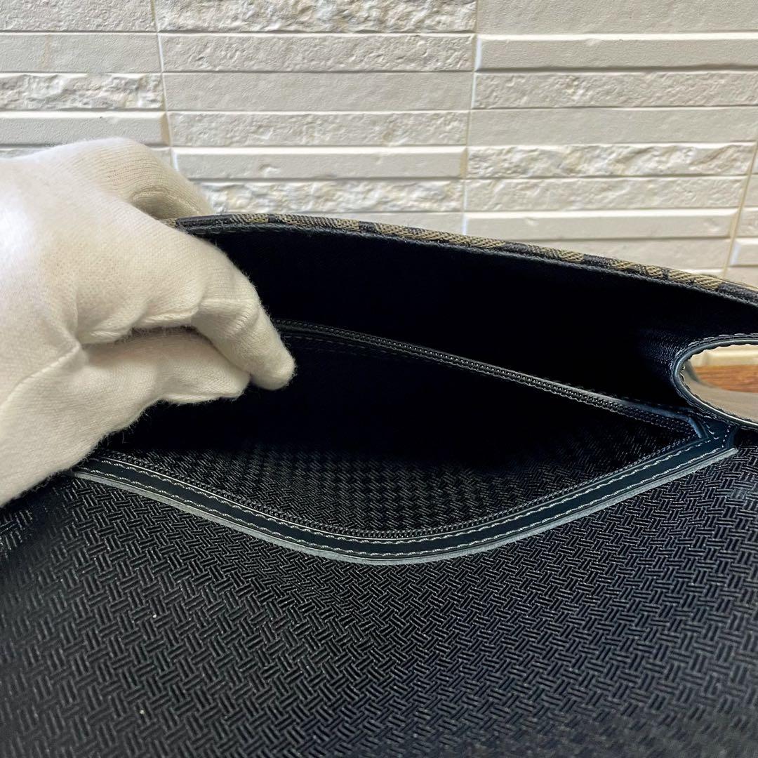 ディオール Dior トロッター クラッチ バッグ ポーチ セカンド ナイロン.