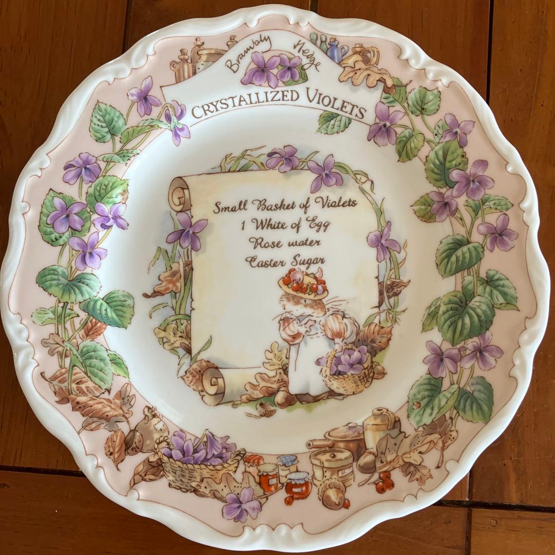 ブランブリーヘッジ　CRYSTALLEZED VIOLETS レシピプレート