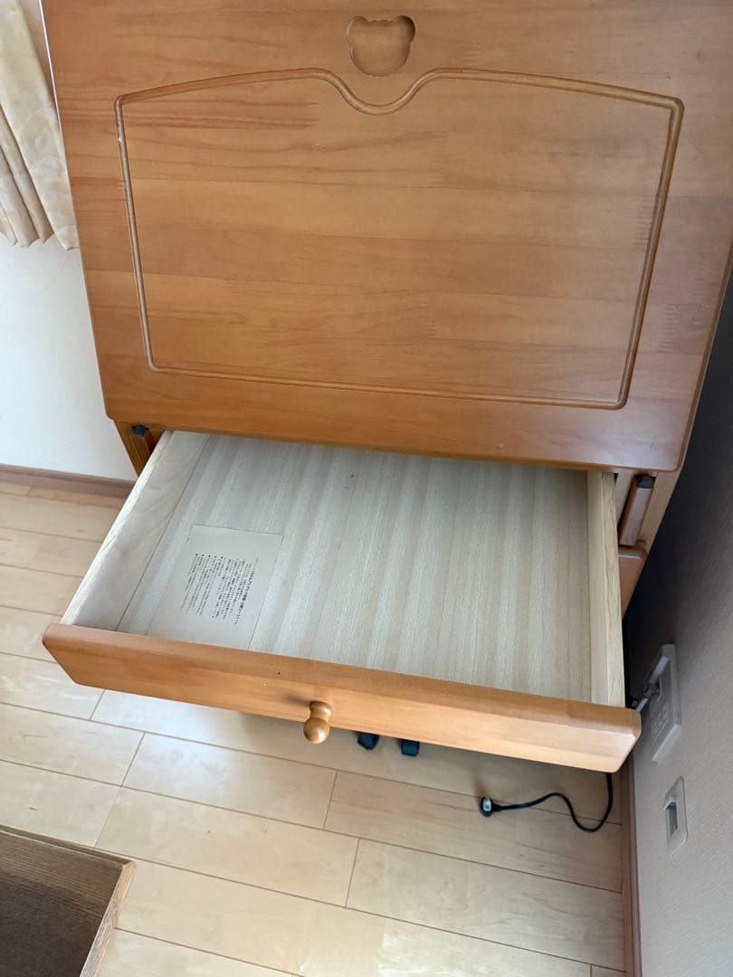 [値下げしました]天然木製 ライティングデスク 学習机 シンプルデザイン