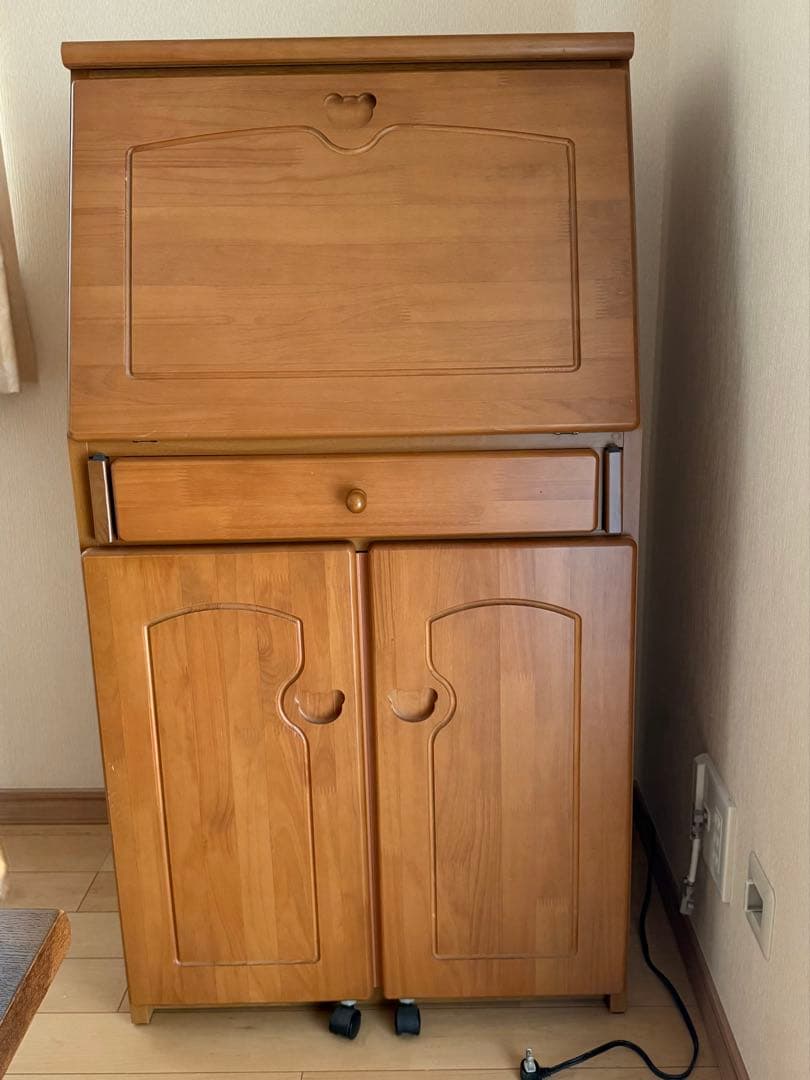 [値下げしました]天然木製 ライティングデスク 学習机 シンプルデザイン