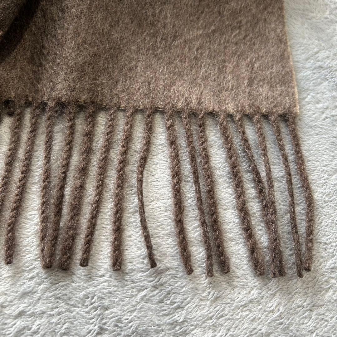 【美品】超大判 HERMES 100%カシミヤ ストール　リバーシブル