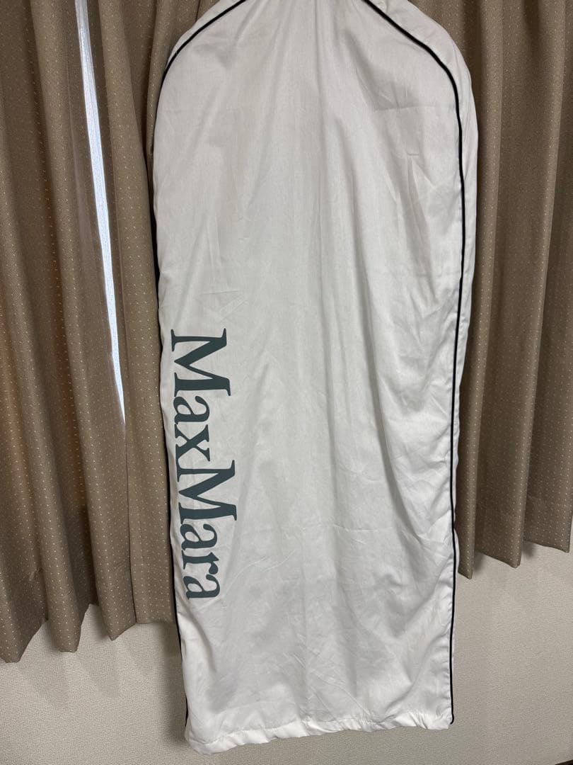 美品MaxMaraピュアコットンケープベージュトレンチコート