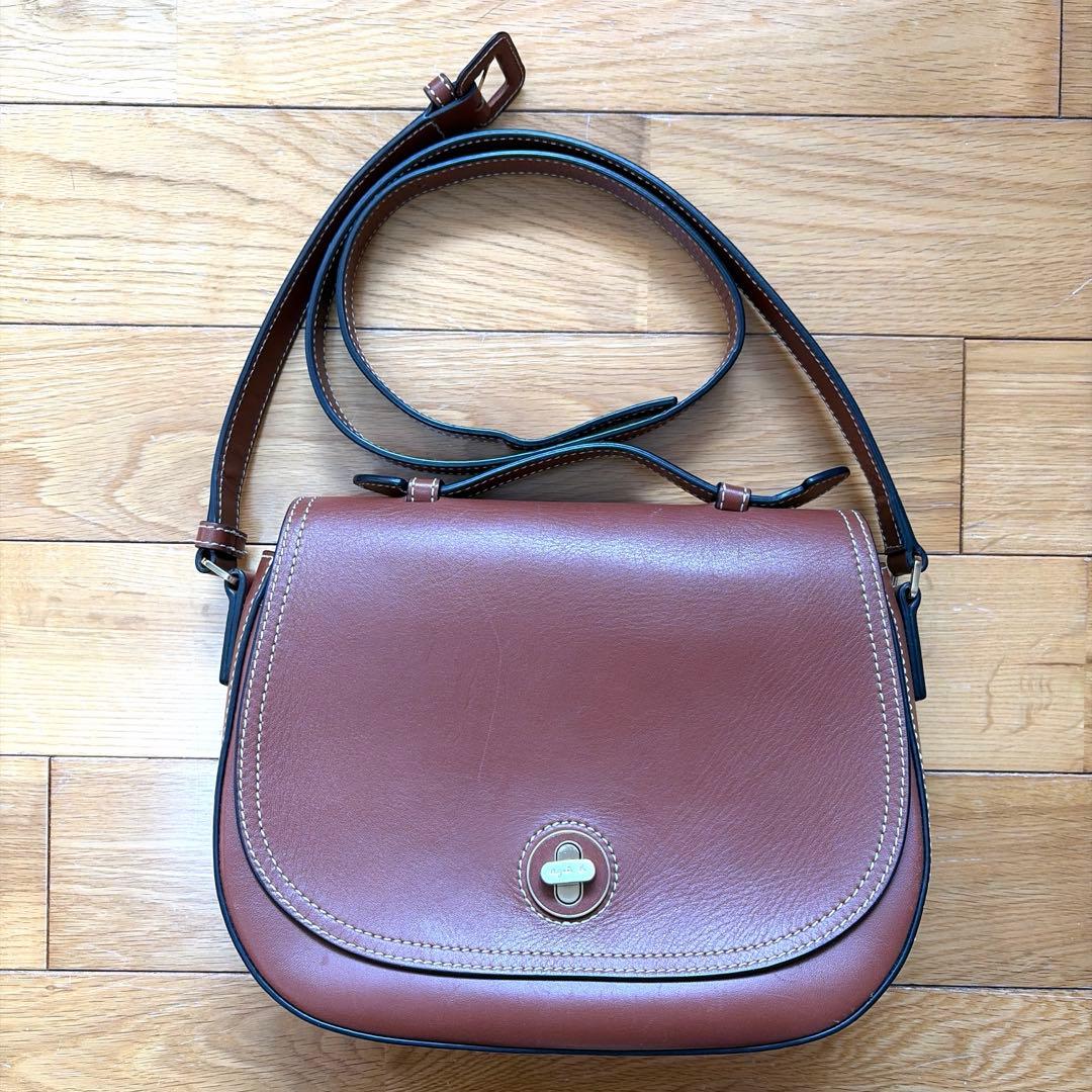 アニエス・ベー ショルダーバッグ ブラウン