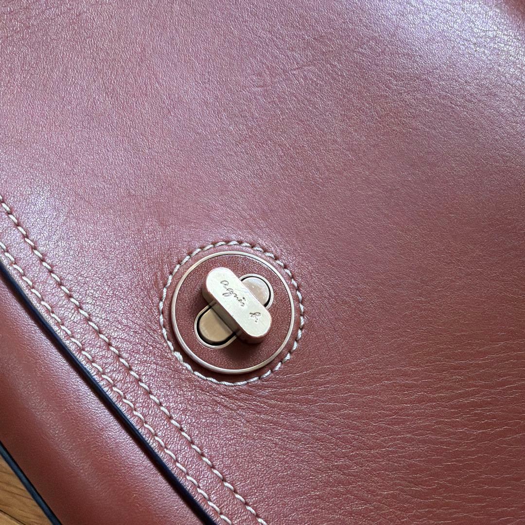 アニエス・ベー ショルダーバッグ ブラウン