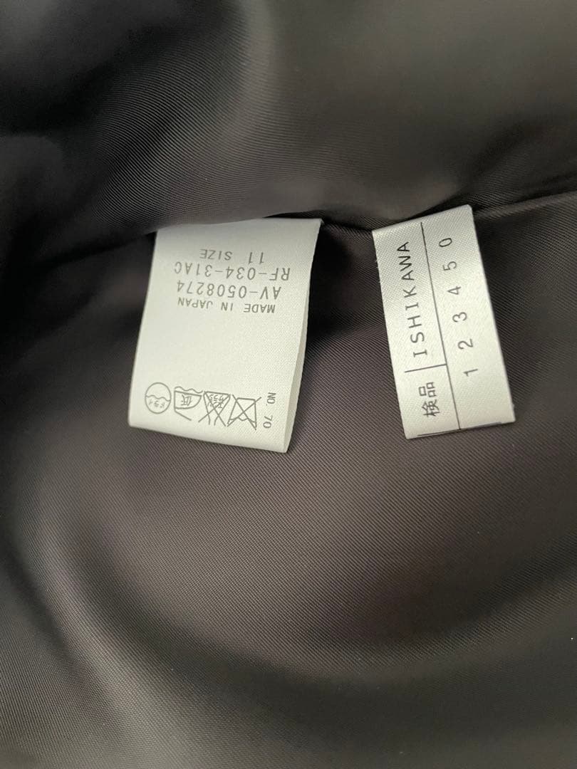 美品11お値下★レリアン上品暖か千鳥格子コート赤いウールスカーフおまけ