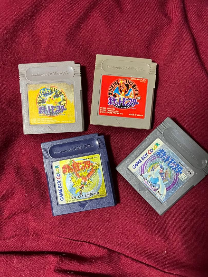 【状態良】ポケモン　ゲームボーイ　赤　ピカチュウ　金　銀