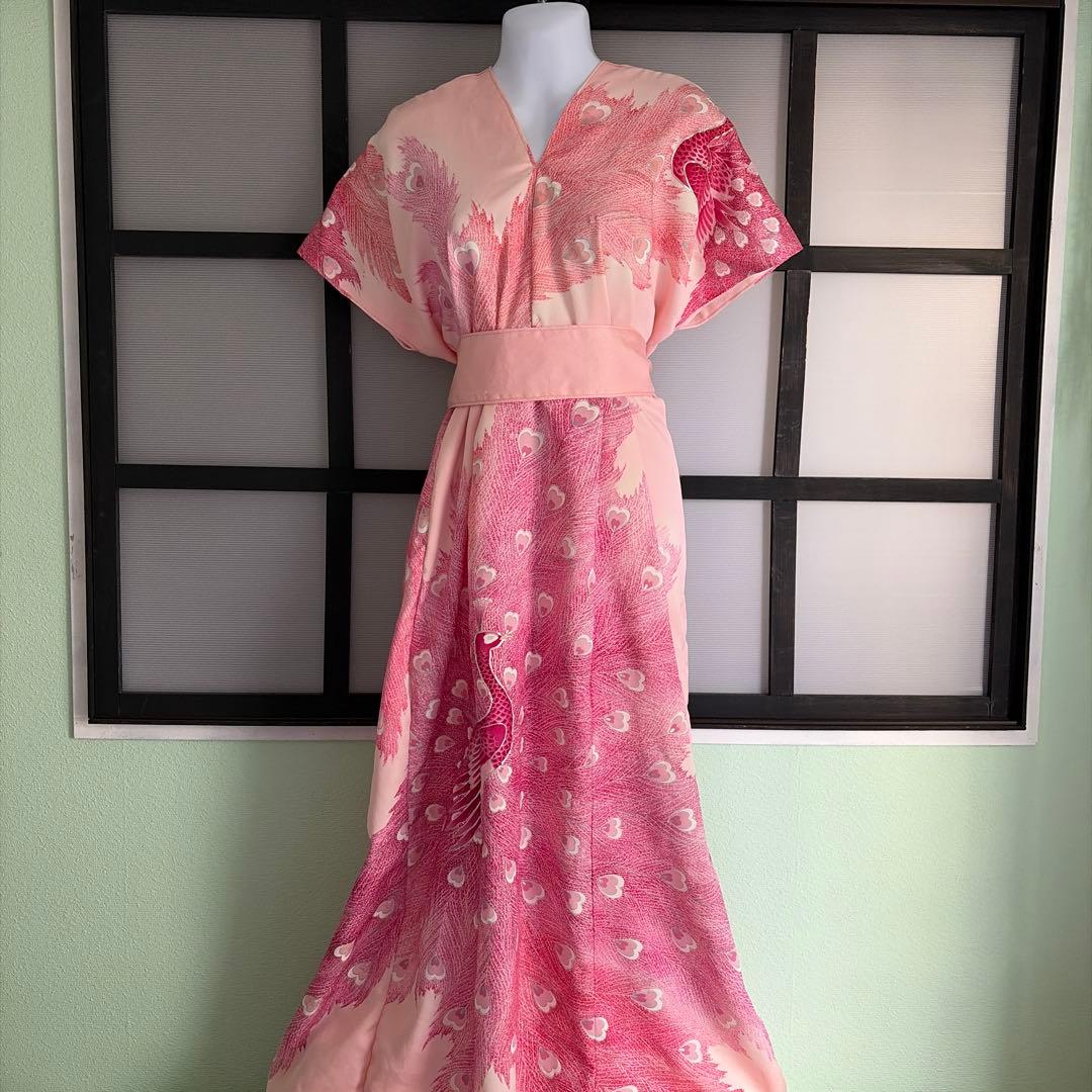 着物リメイク　ワンピースドレス⑩