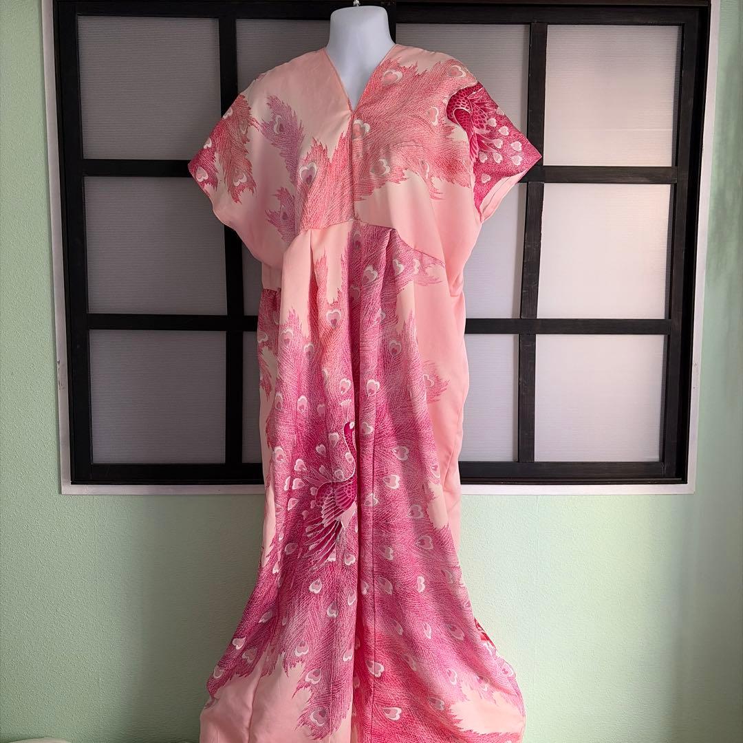 着物リメイク　ワンピースドレス⑩