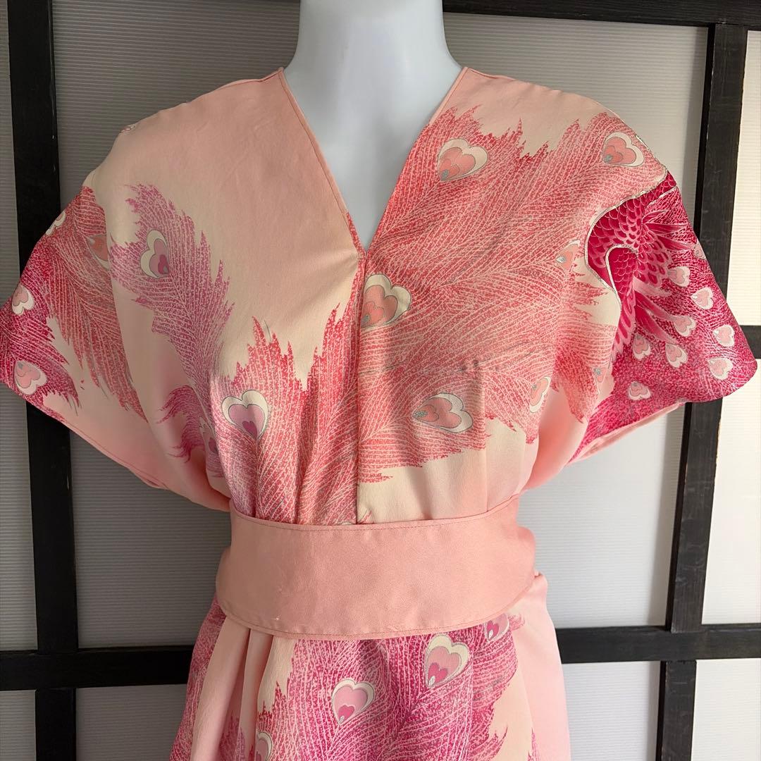 着物リメイク　ワンピースドレス⑩