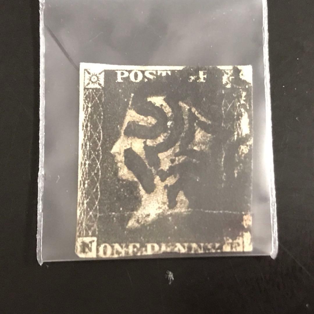 使用済切手　1枚セット ペニーBLACK,1ペニーブル、10 ペニーレッド