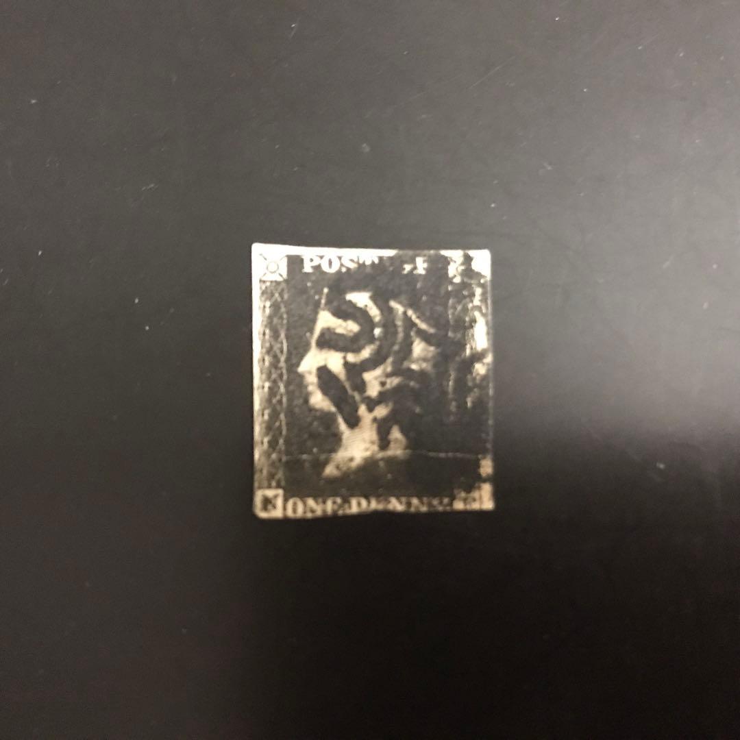 使用済切手　1枚セット ペニーBLACK,1ペニーブル、10 ペニーレッド