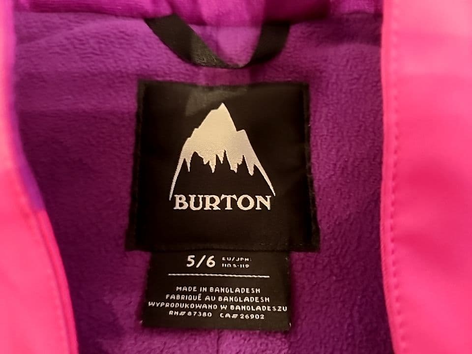 burton スノーボードウェア キッズ 上下 xs 110〜120 キッズ