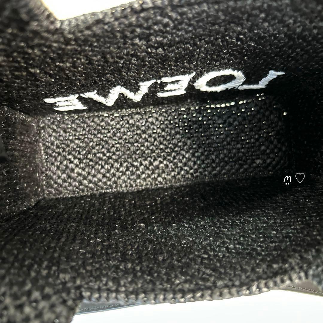 LOEWE　ロエベ　フォントトートミニ　カゴバッグ　斜めがけポシェット　ラフィア