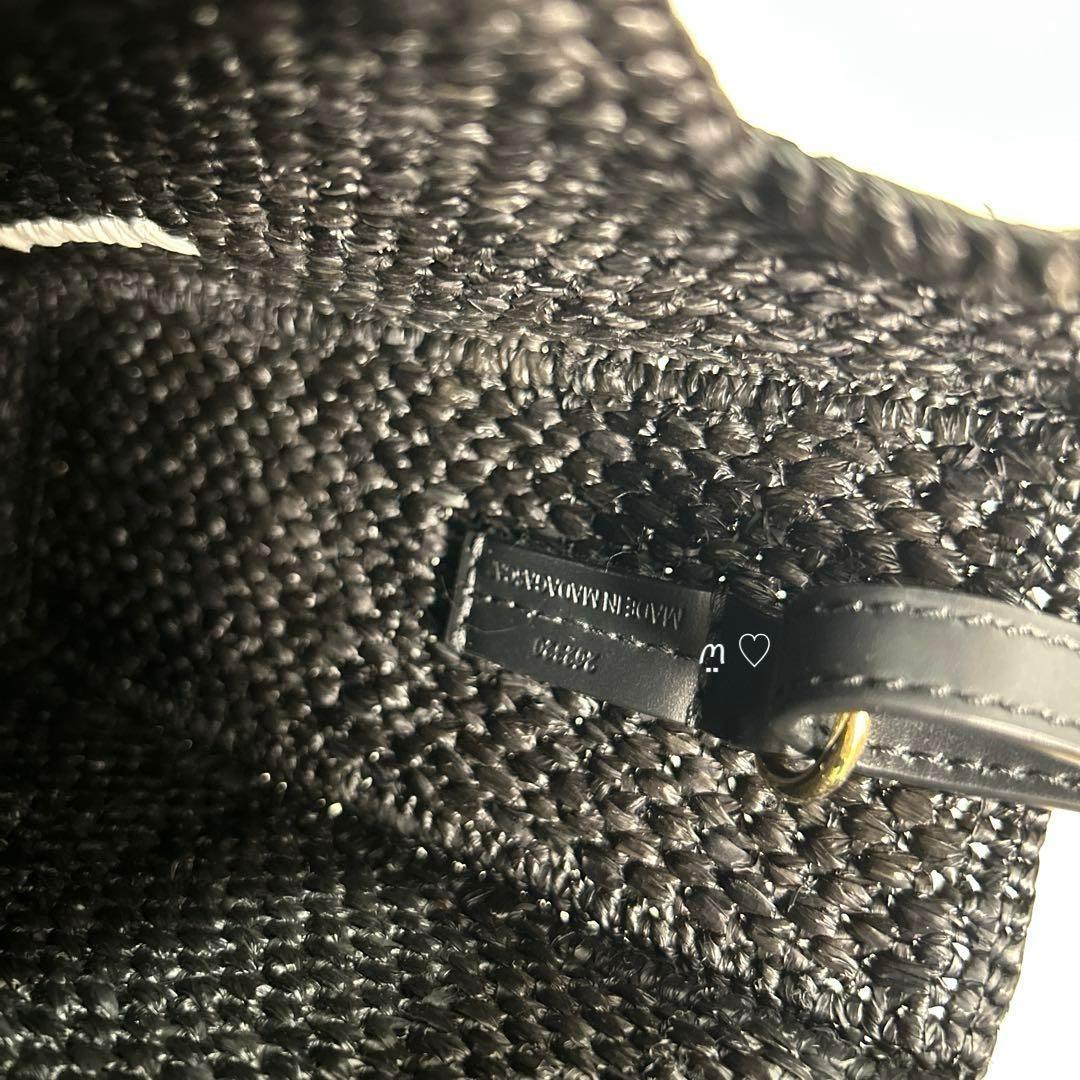 LOEWE　ロエベ　フォントトートミニ　カゴバッグ　斜めがけポシェット　ラフィア