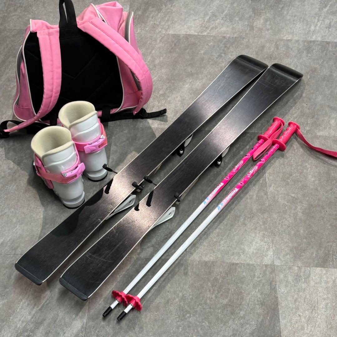 Hart ジュニアスキー 110cm 女の子 ブーツ ストック ハート 札幌