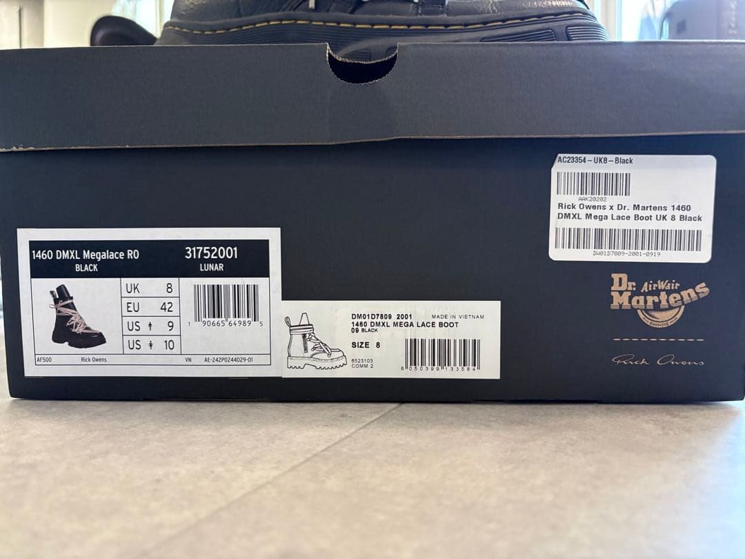 Rick Owens × Dr.Martens 1460 DMXL 42