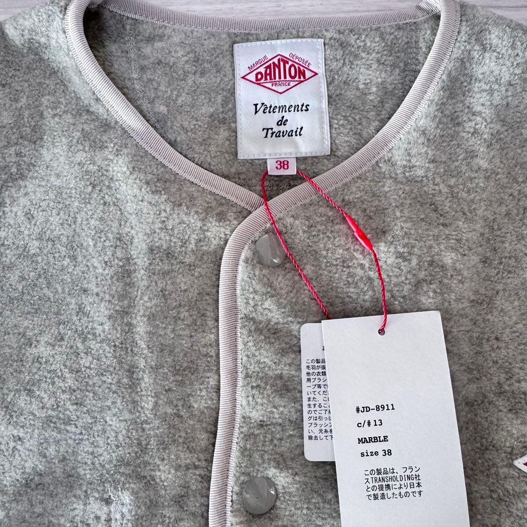 【未使用品】ノーカラージャケットマーブル38 サイズ