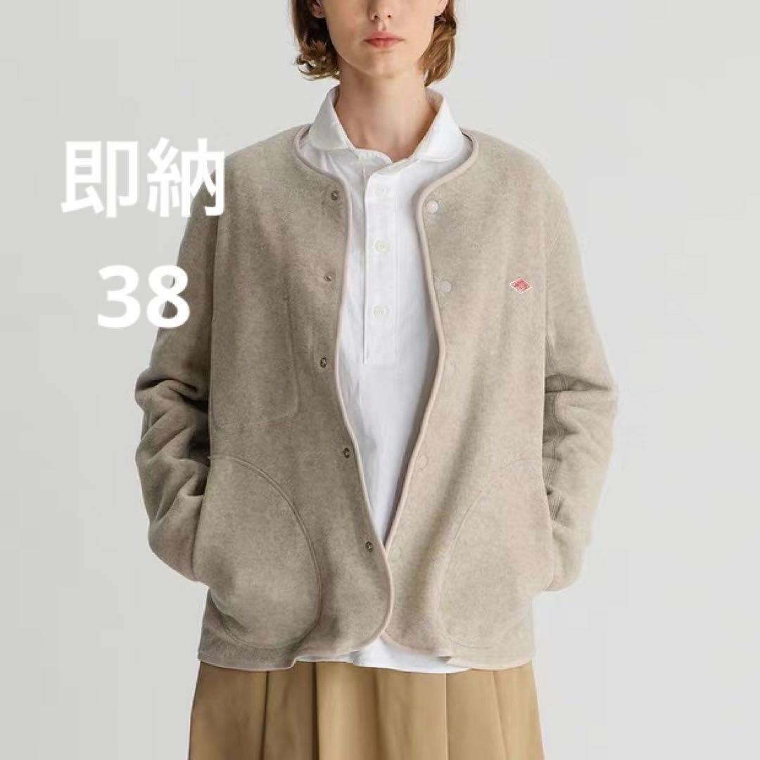 【未使用品】ノーカラージャケットマーブル38 サイズ