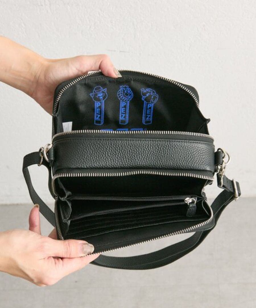 【土日限定】PEZ(ペッツ)×ear本革ウォレットショルダーバッグ