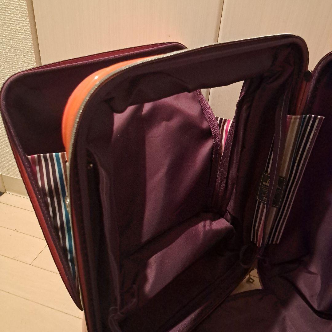 sssttt33A.L.Iフロントオープン機内持ち込みスーツケースオレンジ