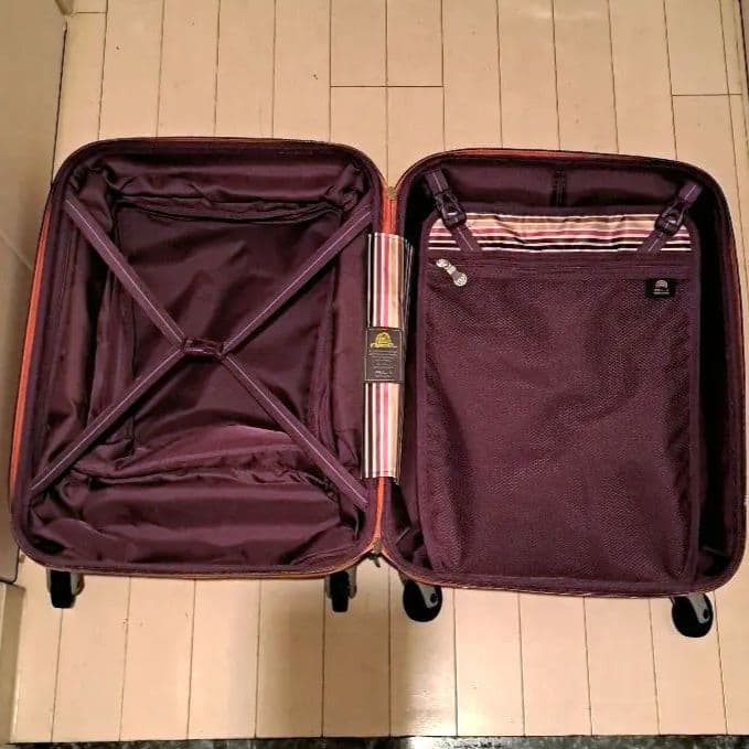 sssttt33A.L.Iフロントオープン機内持ち込みスーツケースオレンジ